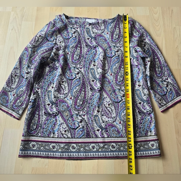 J. Jill Paisley Top Size Small - Picture 5 of 8